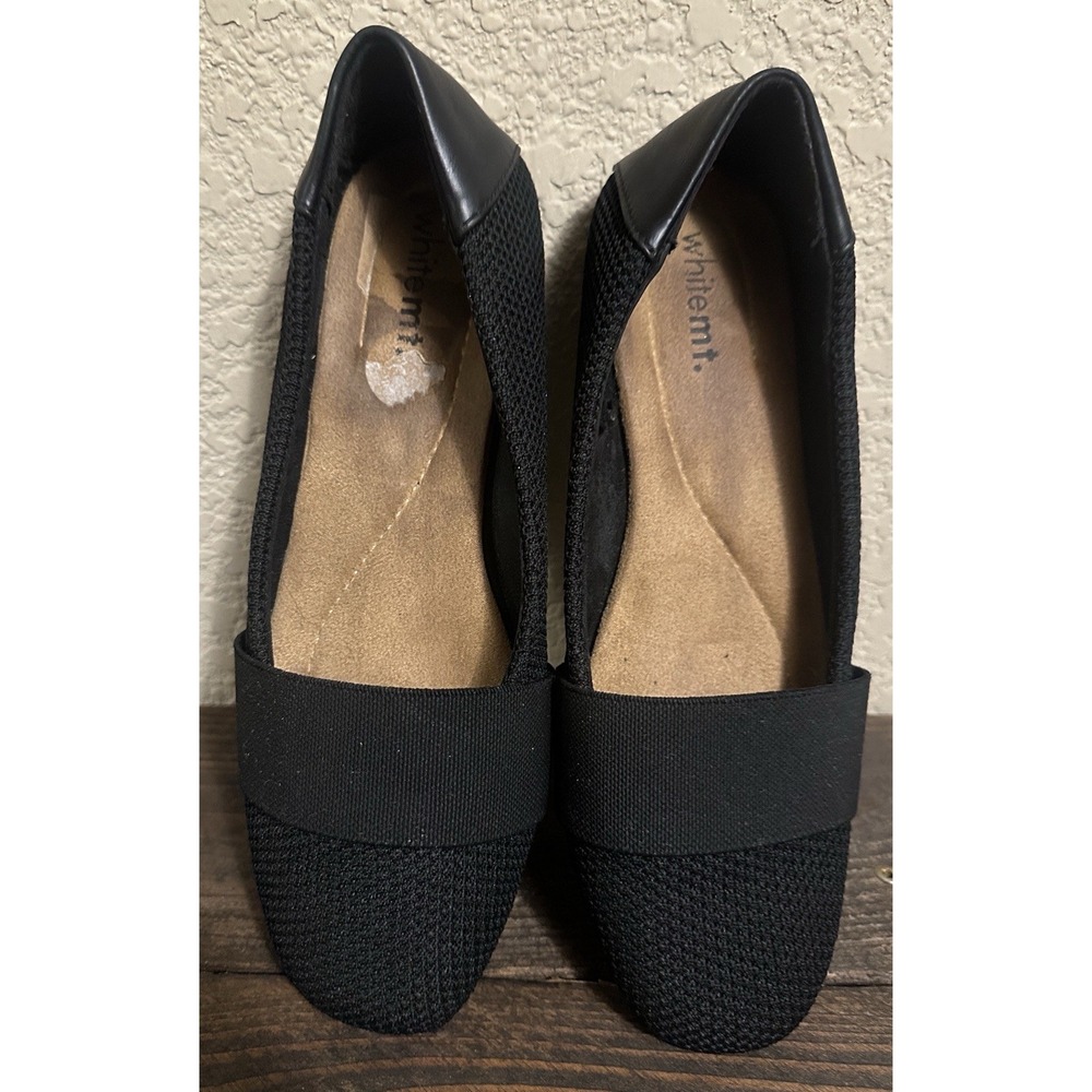 White Mt Slip-On Loafers Women Size 8.5 M Black Textile Upper Flats Shoes - Picture 9 of 16